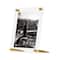 Wexel Art Clear Acrylic Tabletop Floating Picture Frame with Gold Hardware
